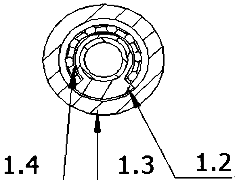 An axially balanced slotting pressure relief and anti-reflection device for gas drainage drilling