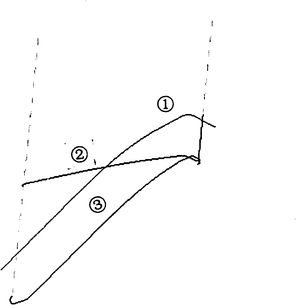 Method for processing spiral line interpolation of three-dimensional cutting edge contour