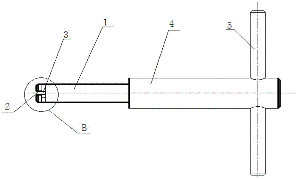 A device and method for cutting and collecting the tail shank of the steel wire screw sleeve of the complex blind cavity receiver