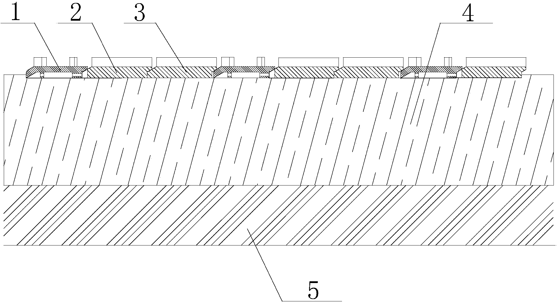 Steel feeding platform of steel-pushing-type heating furnace