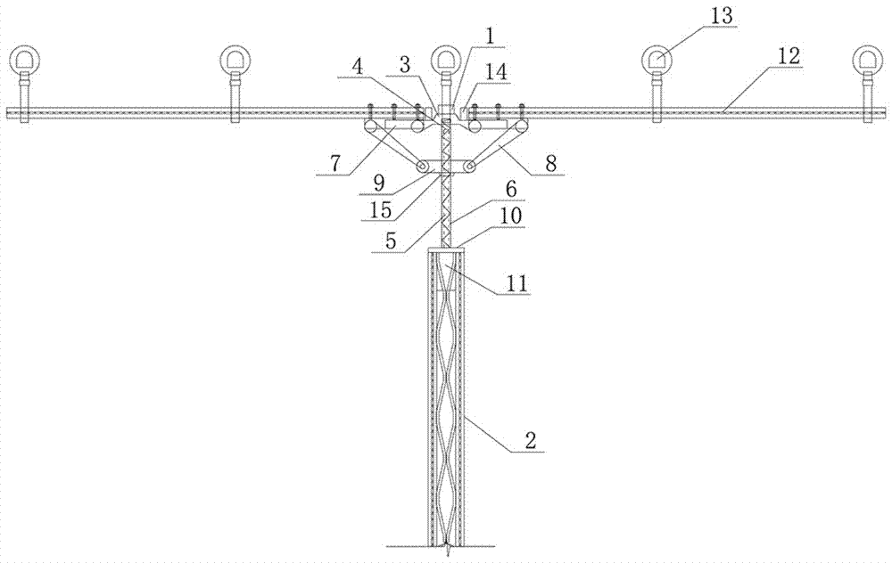 Lifting type easy-folding rod light wall folding system