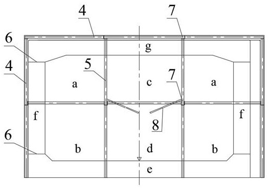 Mining method tunnel supporting structure capable of downward penetrating operating G-series high-speed train and construction method thereof