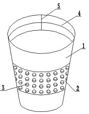 Novel disposable coffee cup