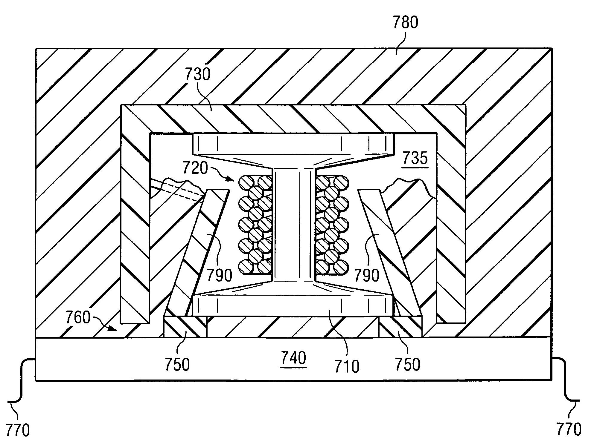 Method of manufacturing an encapsulated package for a magnetic device