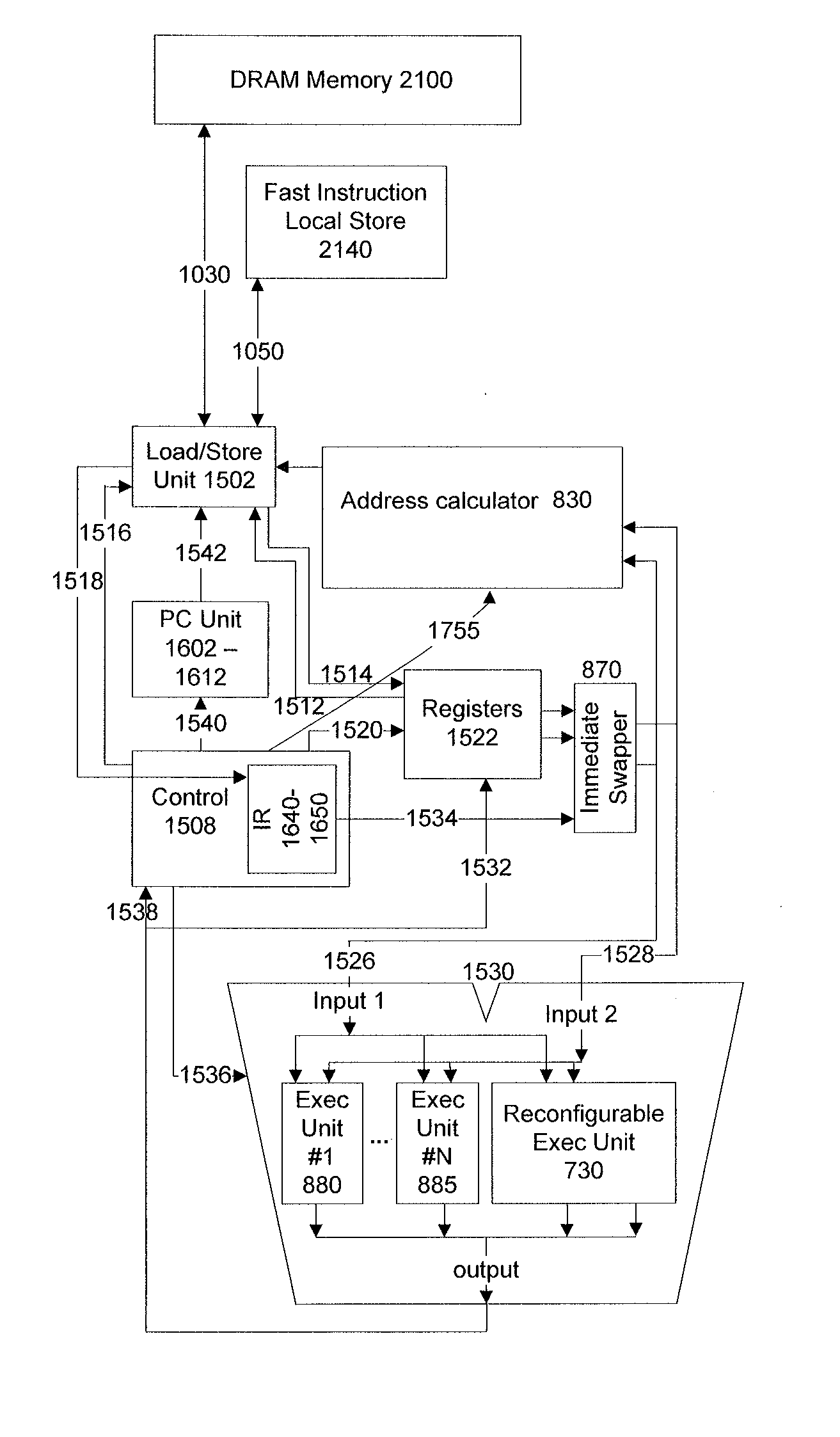 Integrated circuit having a hard core and a soft core