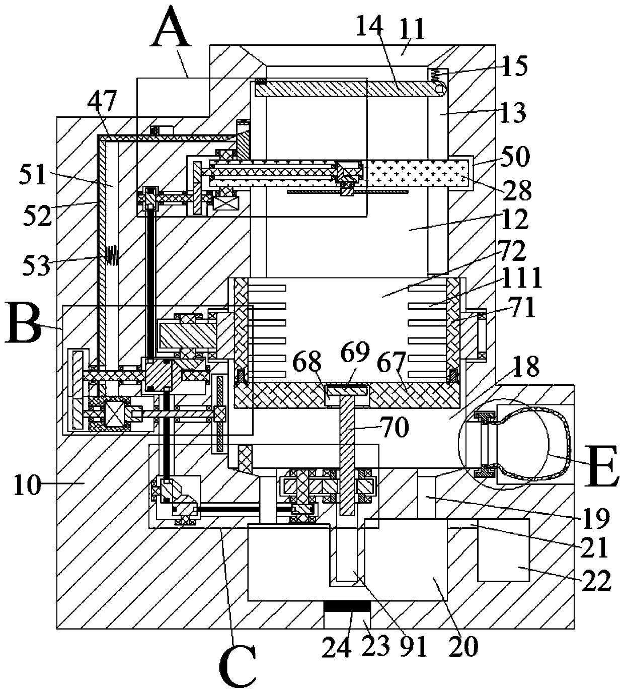 Kitchen waste treatment equipment