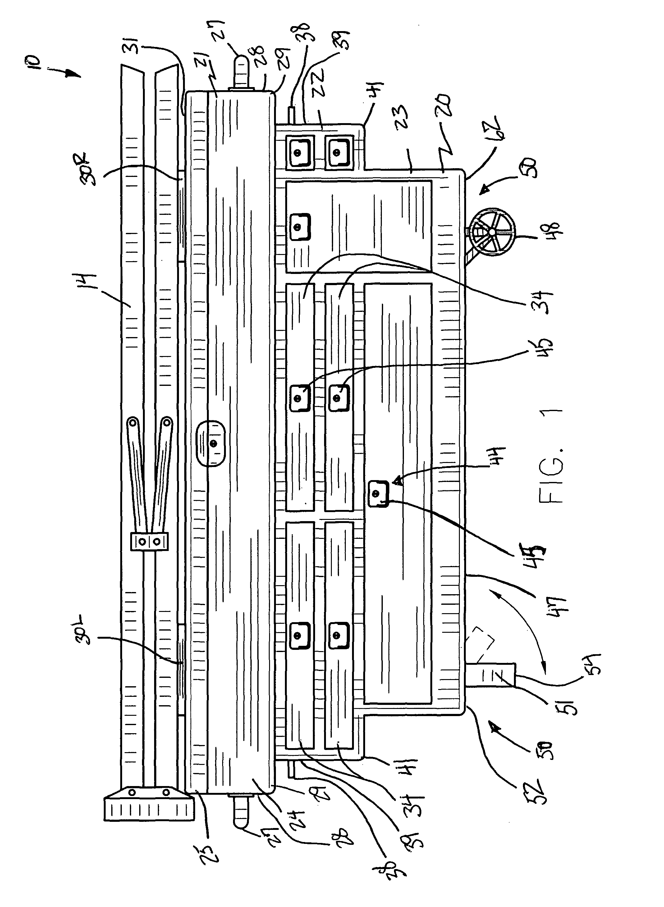 Portable tool storage container for use in pickup trucks and associated method