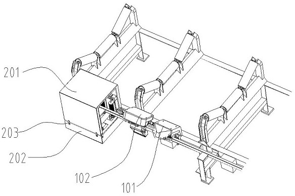 A belt conveyor inspection robot base station with multiple processing functions