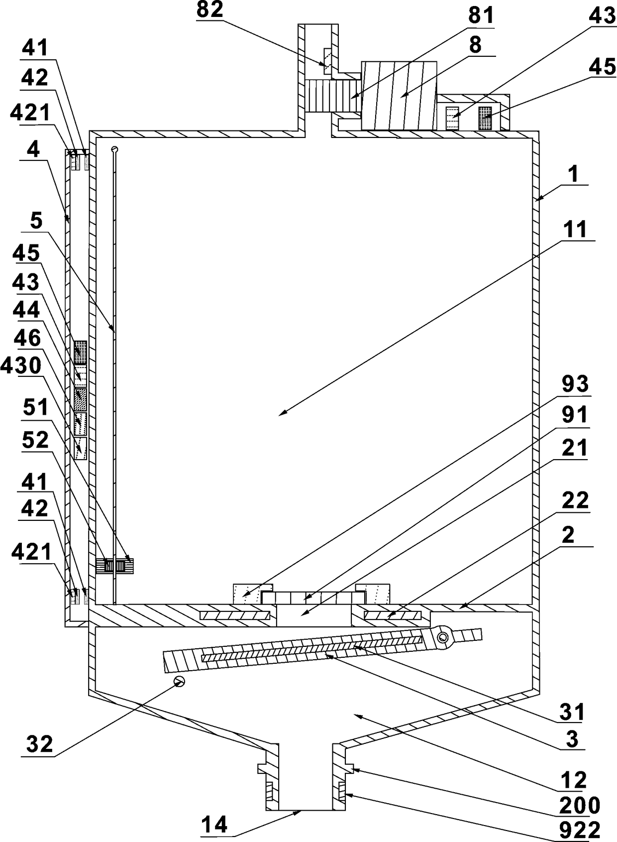 Automatic liquid-discharge drainage device