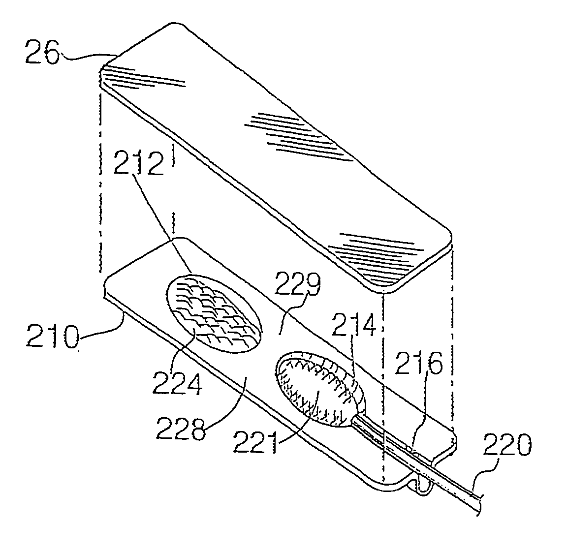 Single patient dose medicament dispenser with applicator