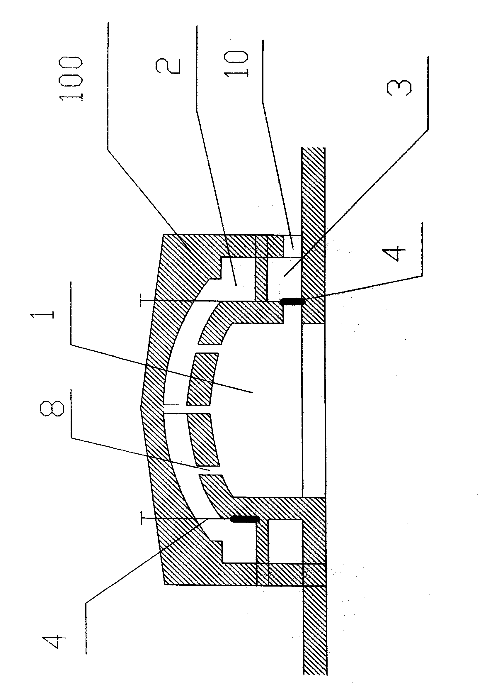 Energy-saving four-duct once-setting firing tunnel kiln