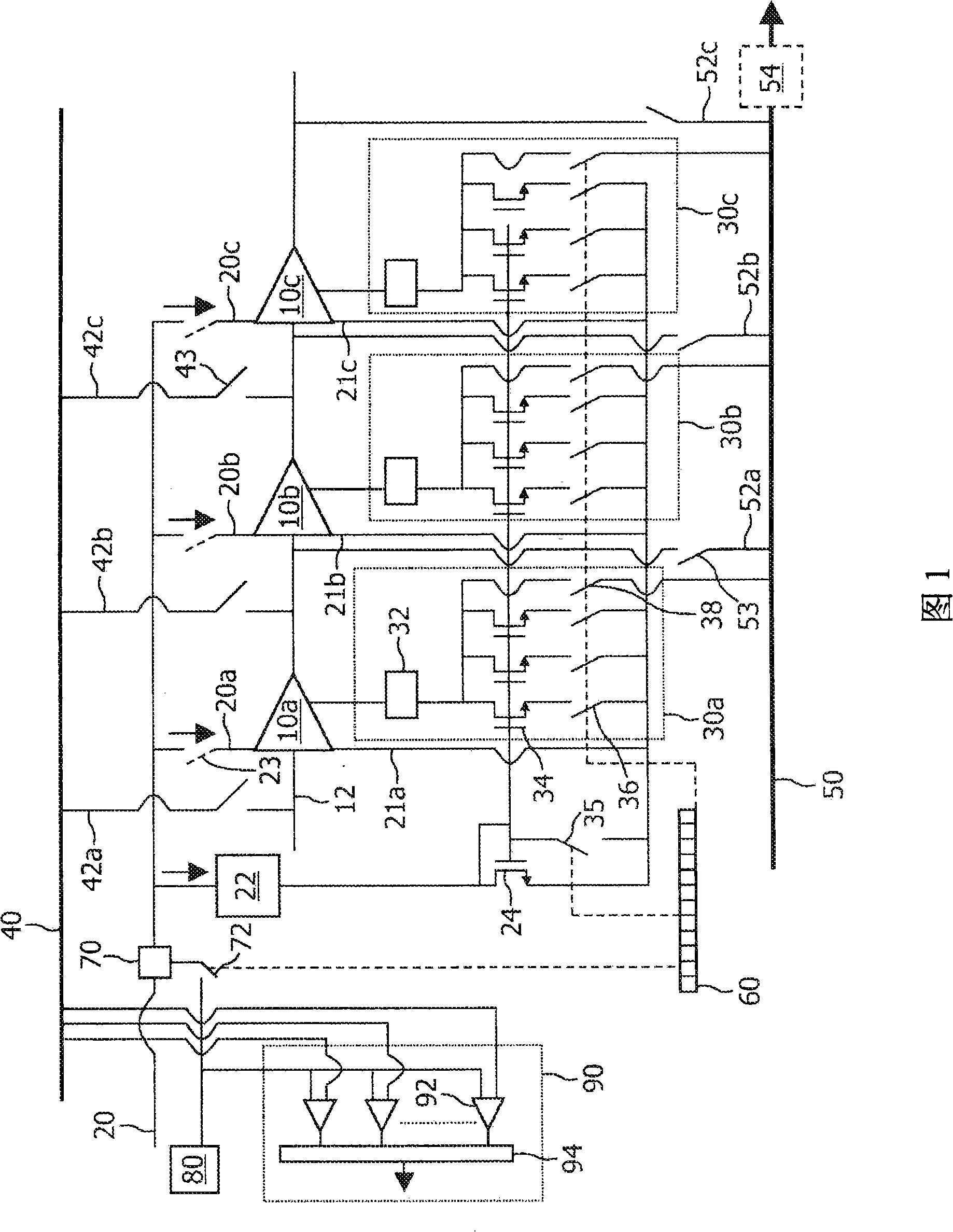 Analog IC having test arrangement and test method for such an IC