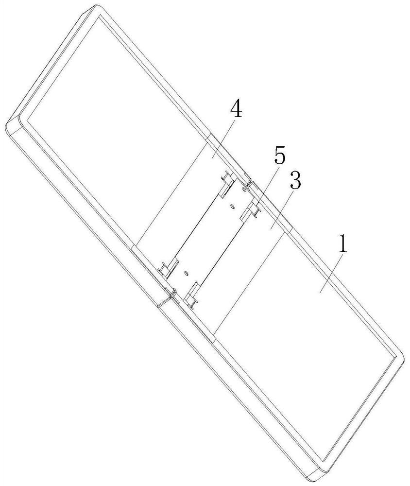 Multi-mode opening and closing drop-shaped inwardly-folding rotating mechanism