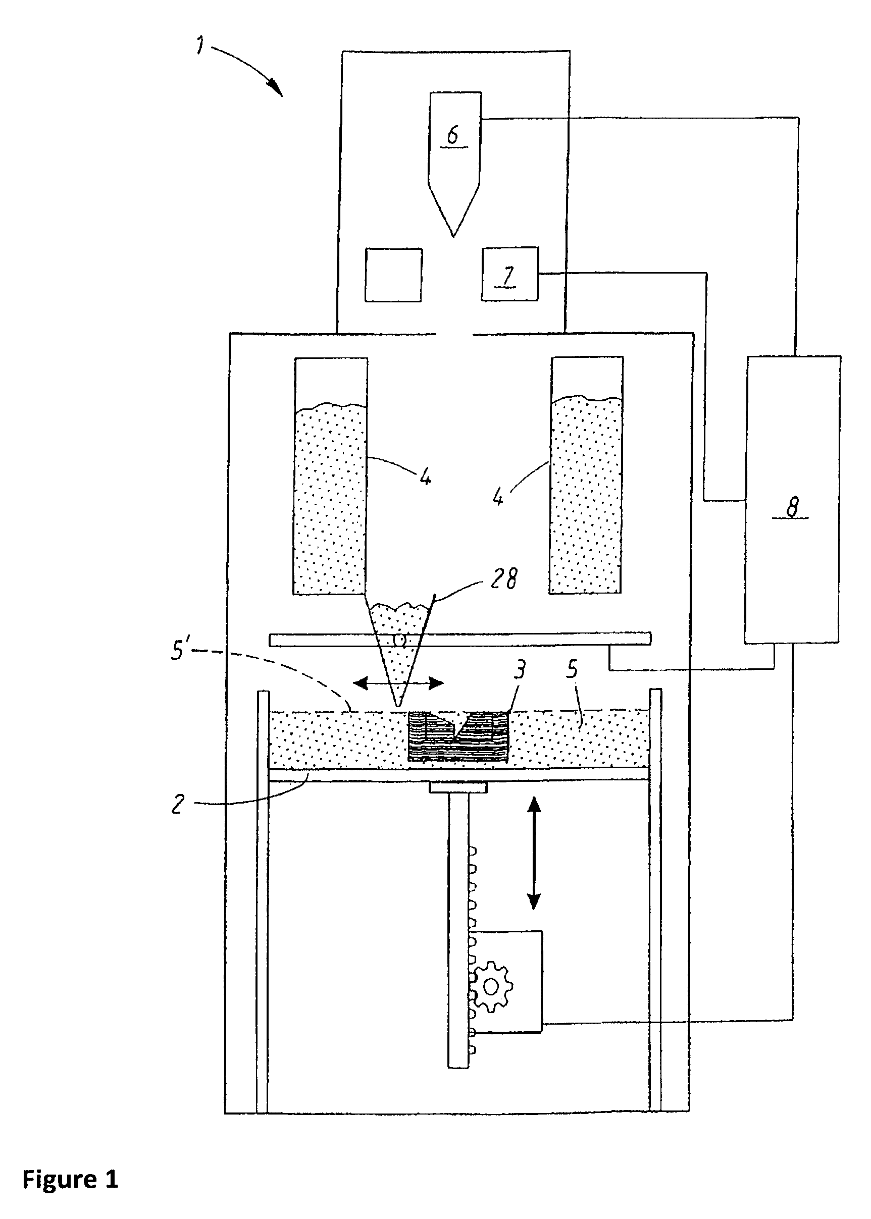 Method for production of a three-dimensional body