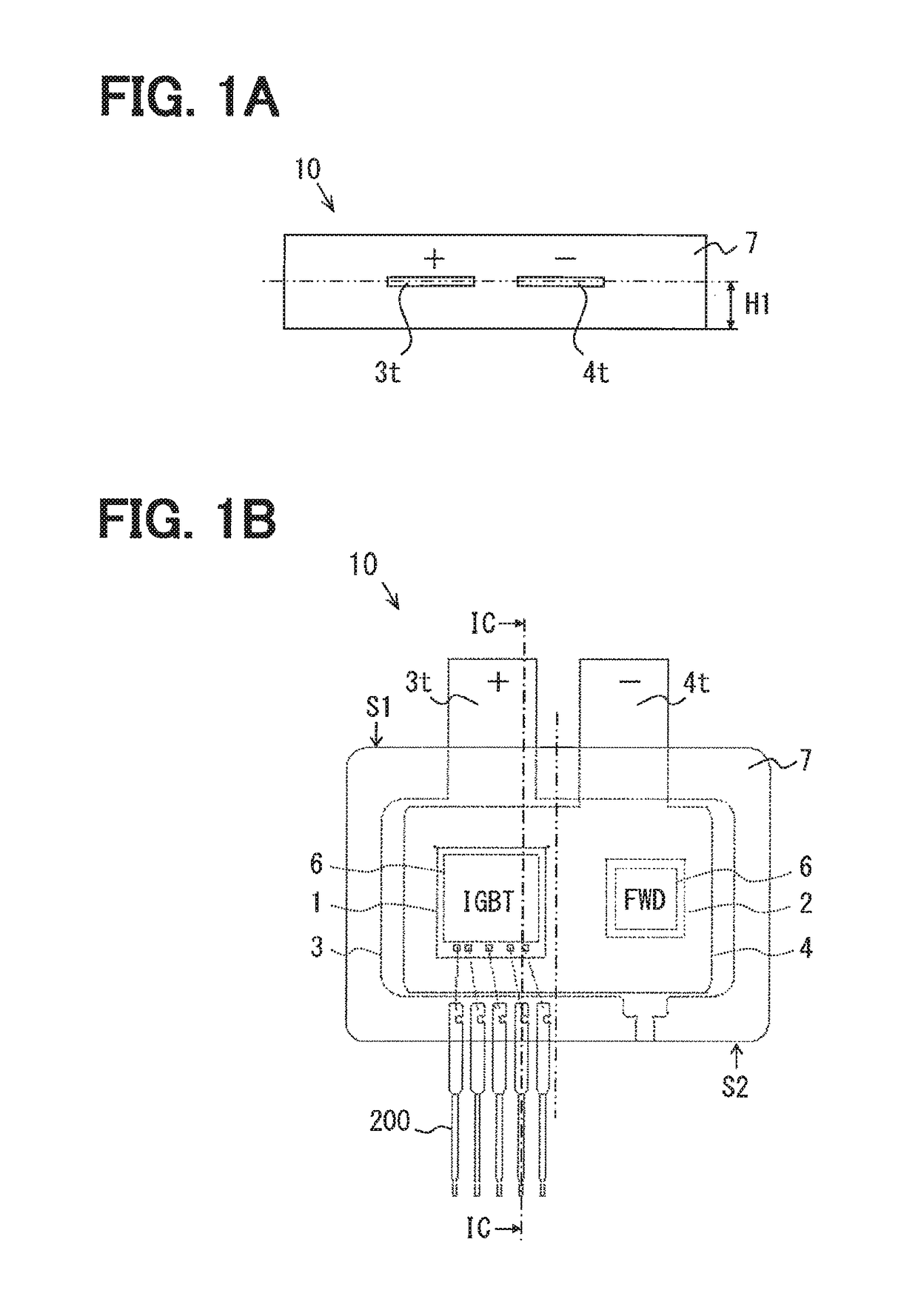 Power conversion device having two serially-connected switching elements