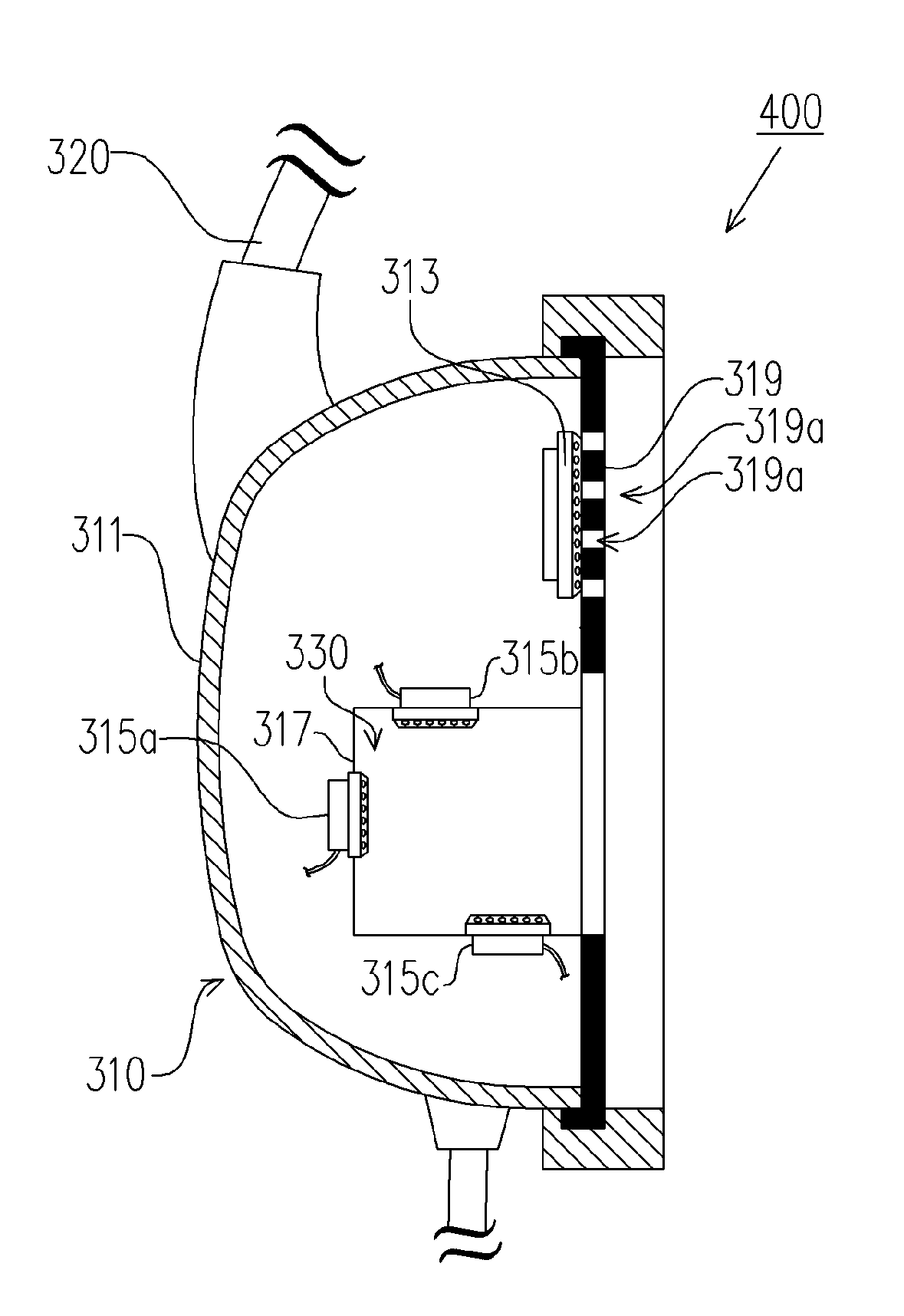 [Earphone structure with a composite sound field ]