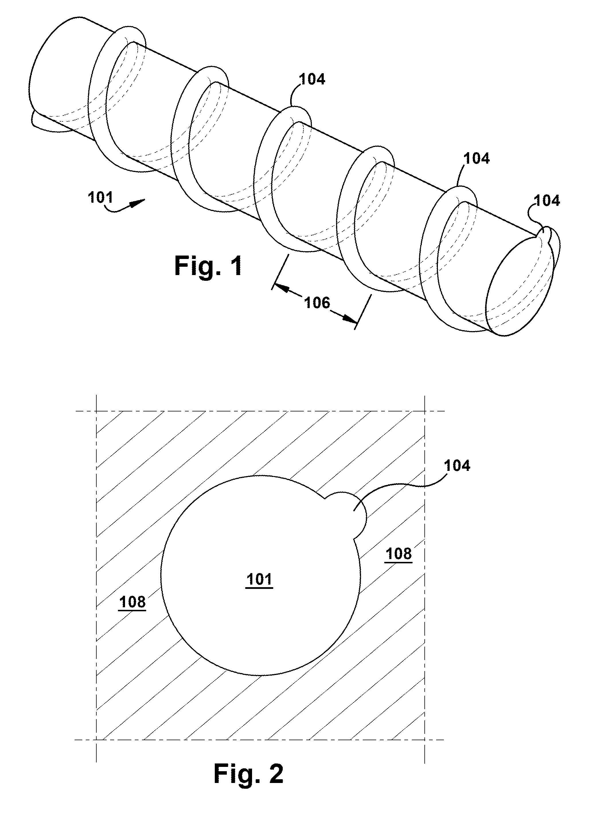 Heat exchanging hollow passages