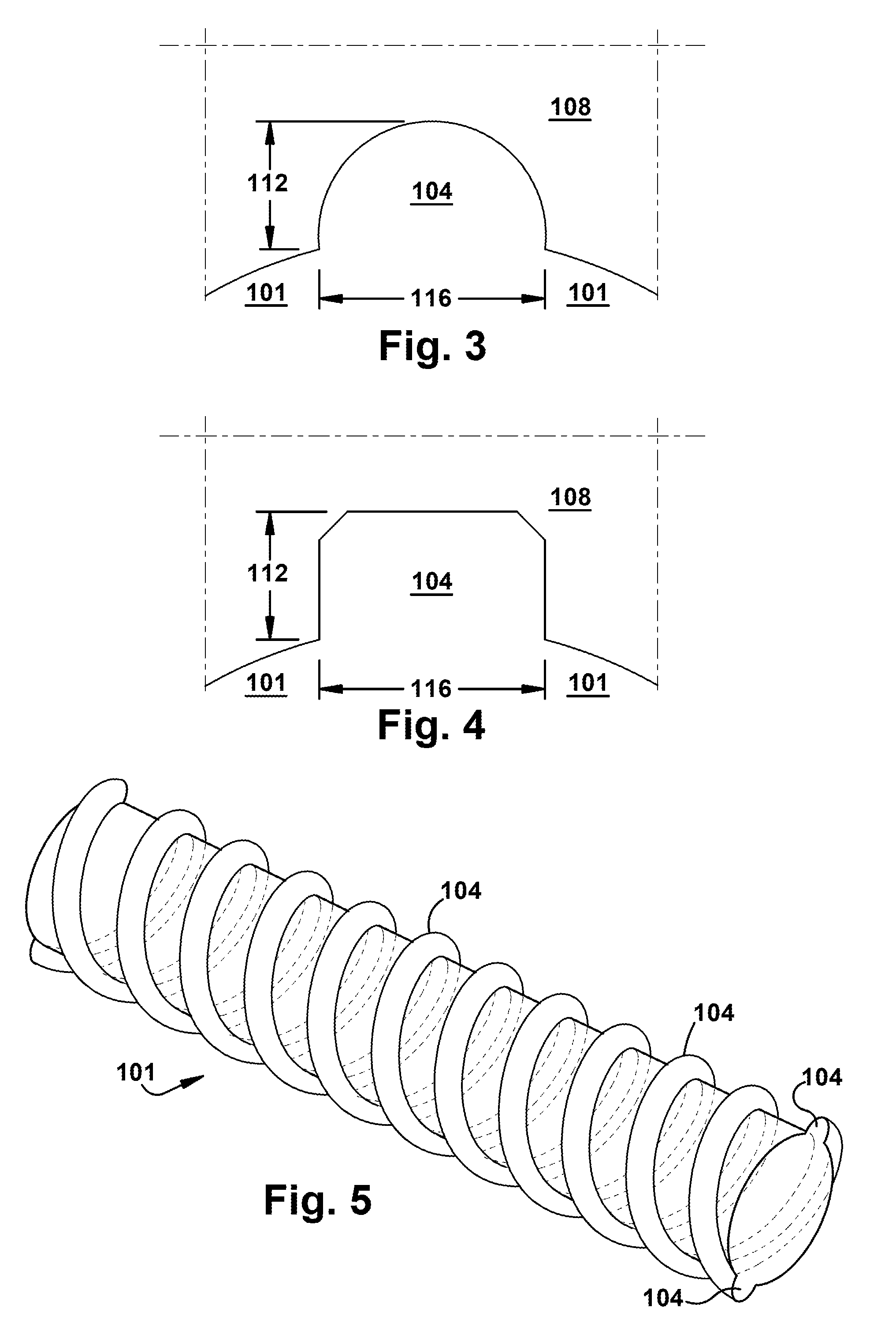 Heat exchanging hollow passages