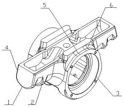 A 50t lightweight automobile leaf spring seat