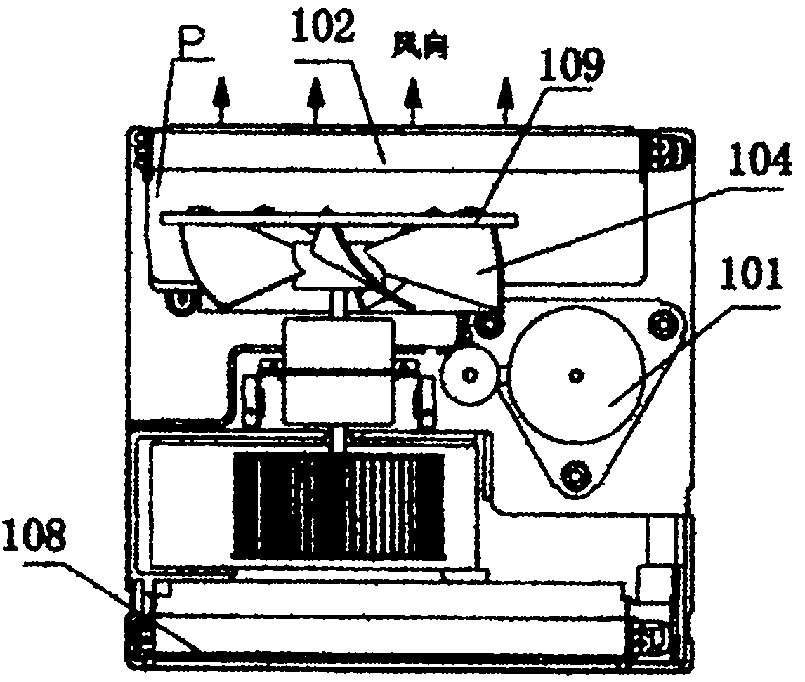 Water beating structure and window type air conditioner using same