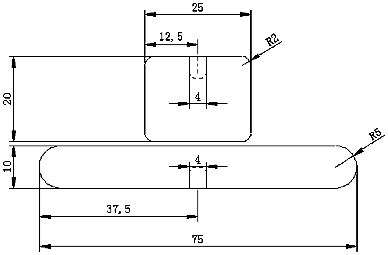 Electrode system for flat insulation sample breakdown test