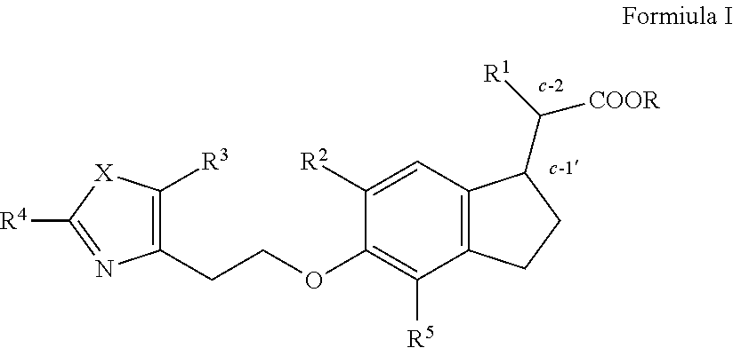 Methods of treating liver disease using indane acetic acid derivatives