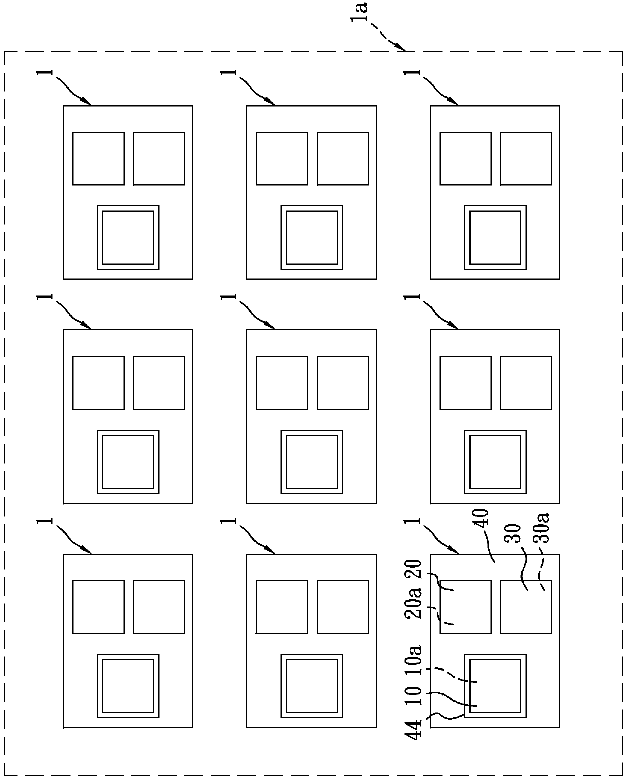 Luminous unit coplanar structure of micro light emitting diode display