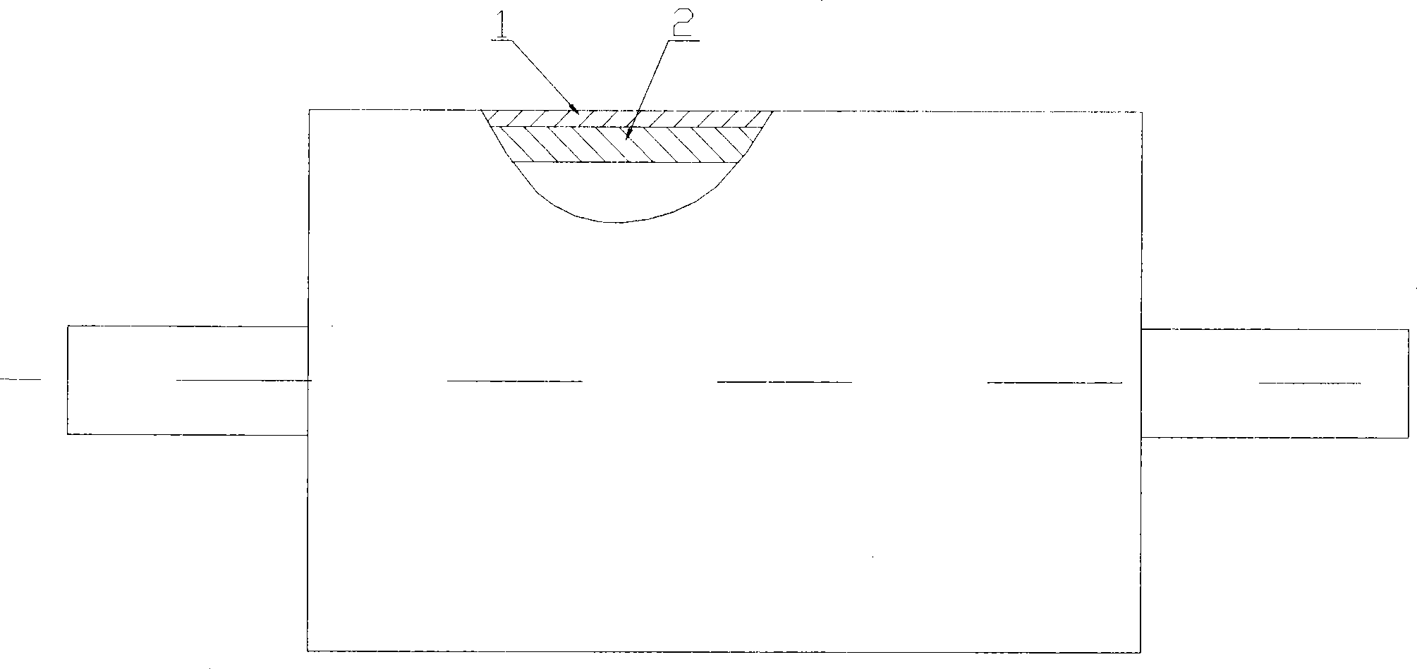 Laser forming electro-galvanizing wire conducting roller and manufacturing method thereof