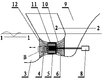 Double-direction guide vane impact turbine wave-force power generation system and method