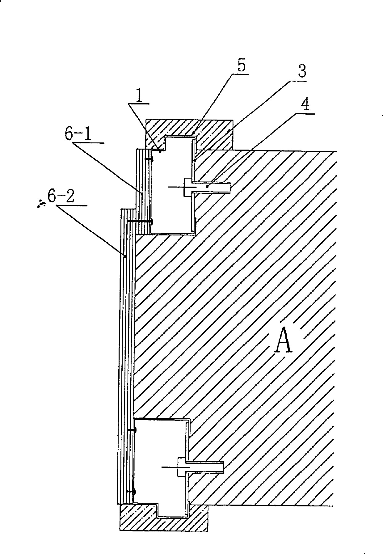 Light steel keel for assembled door pocket