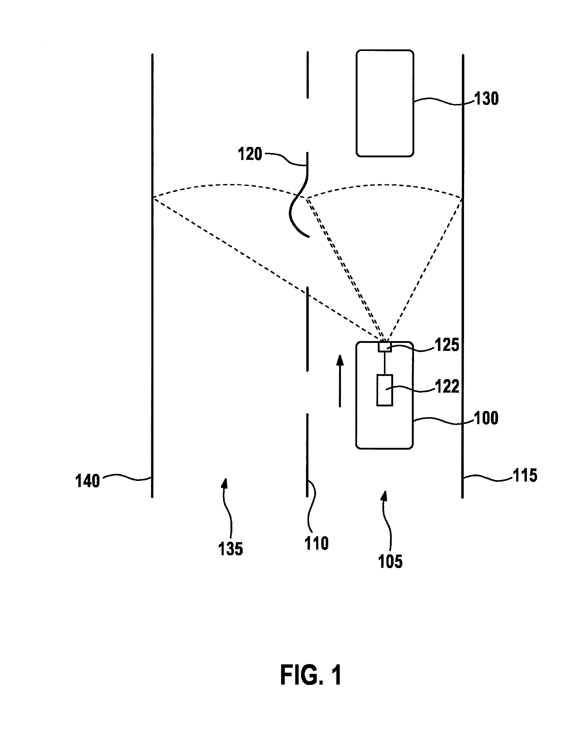 Method and device for determining a lane course of a vehicle