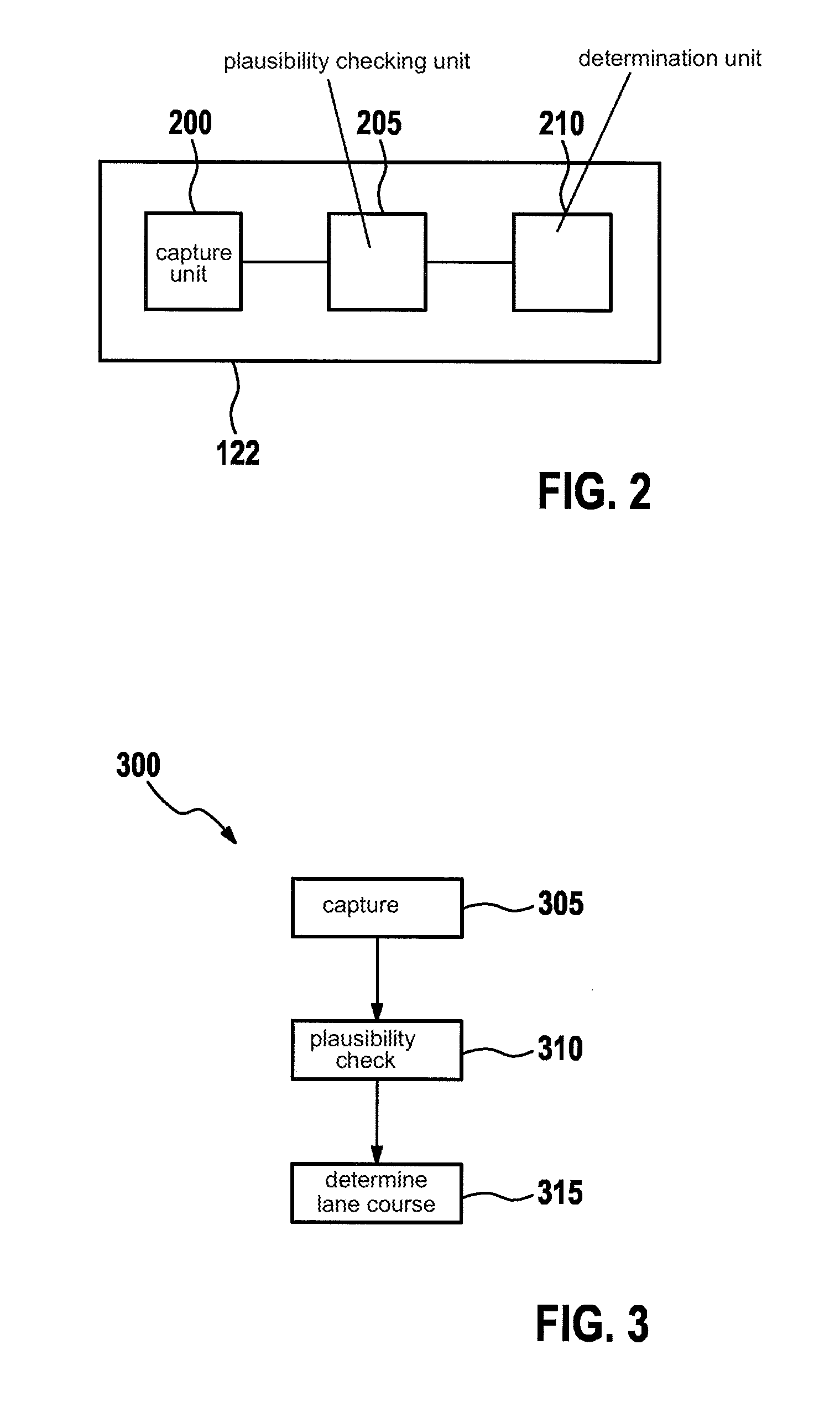 Method and device for determining a lane course of a vehicle