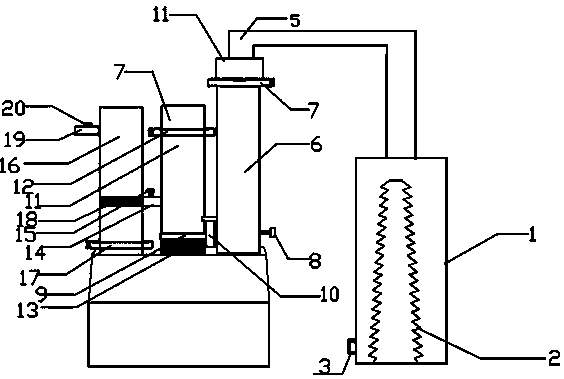 Low-alcoholicity Baijiu filtering and aging accelerating apparatus