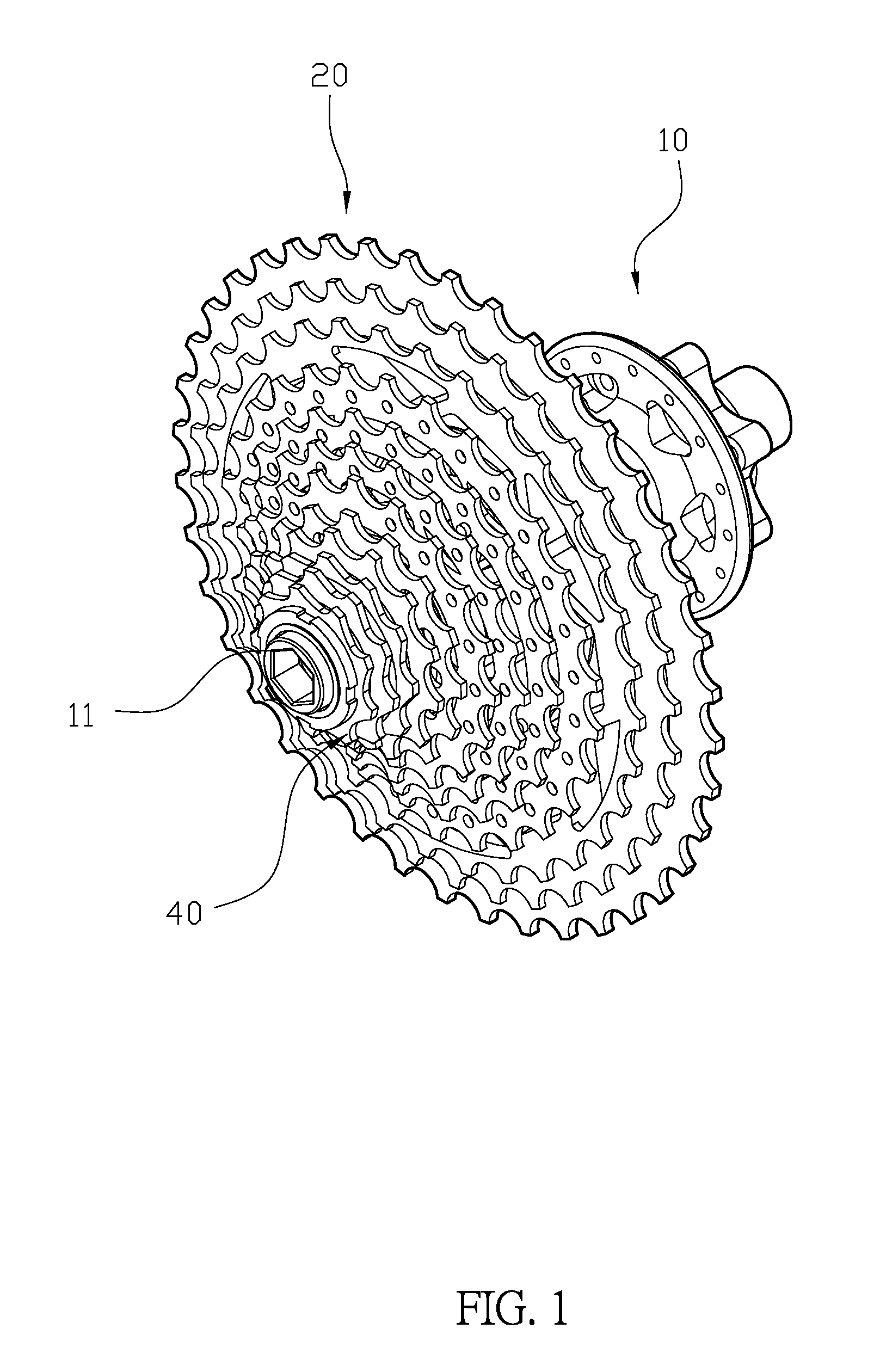 Bicycle hub and flywheel structure