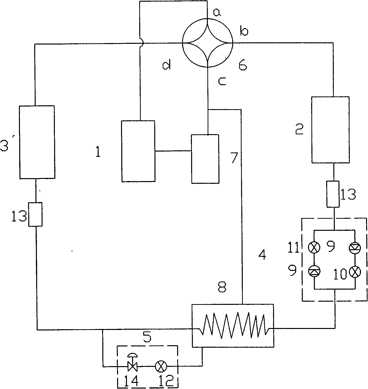 Low temperature heat pump air conditioning system