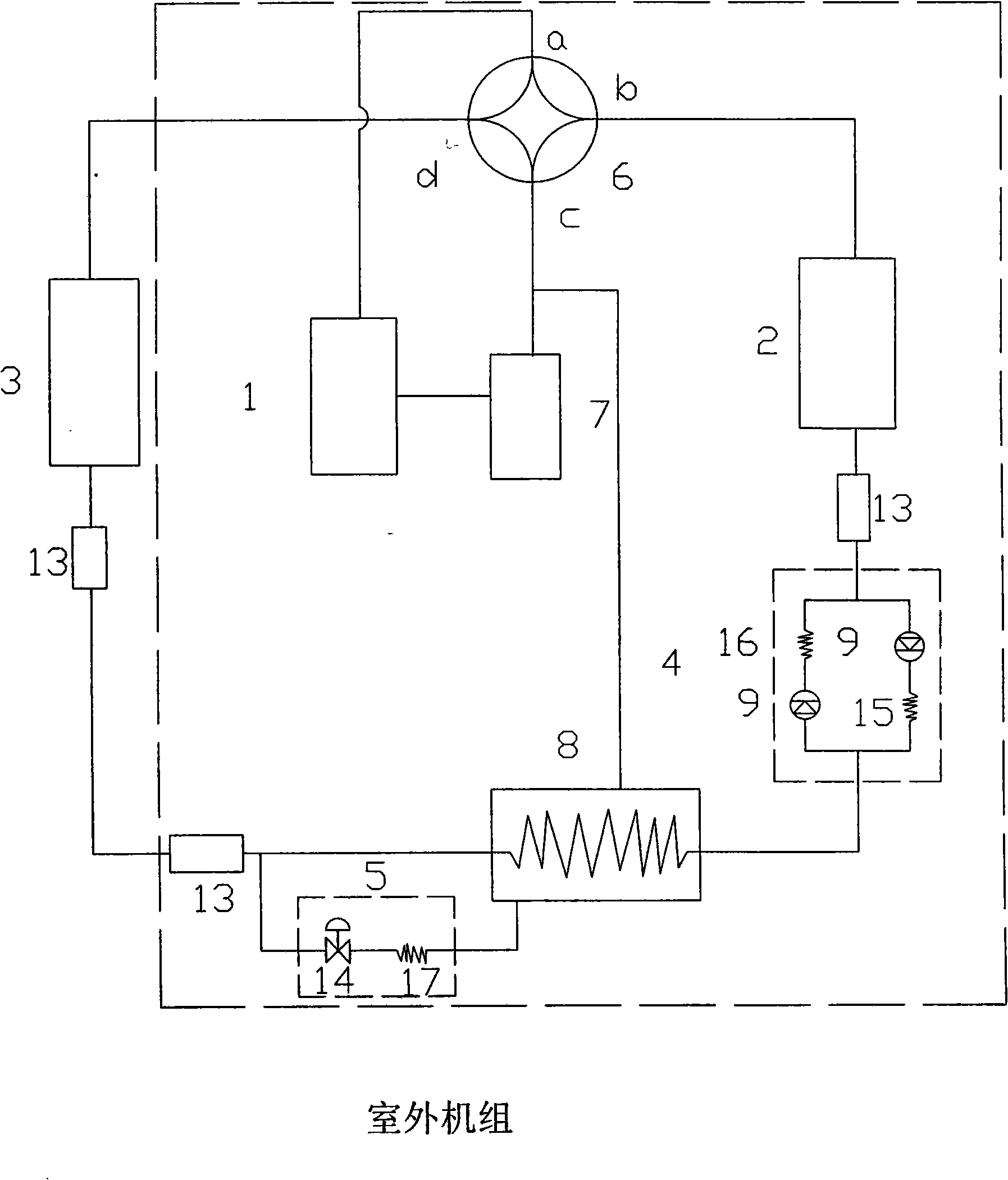 Low temperature heat pump air conditioning system