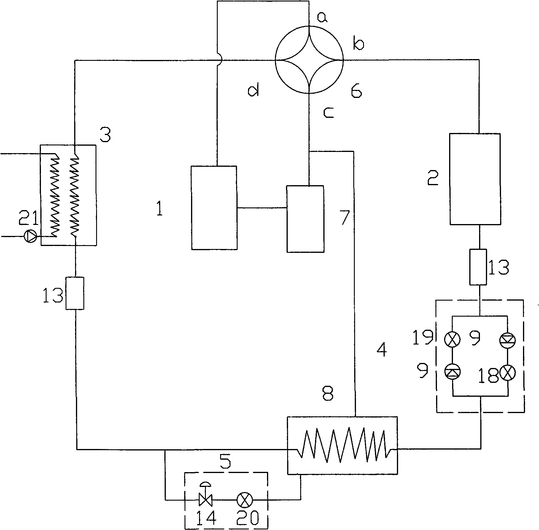 Low temperature heat pump air conditioning system