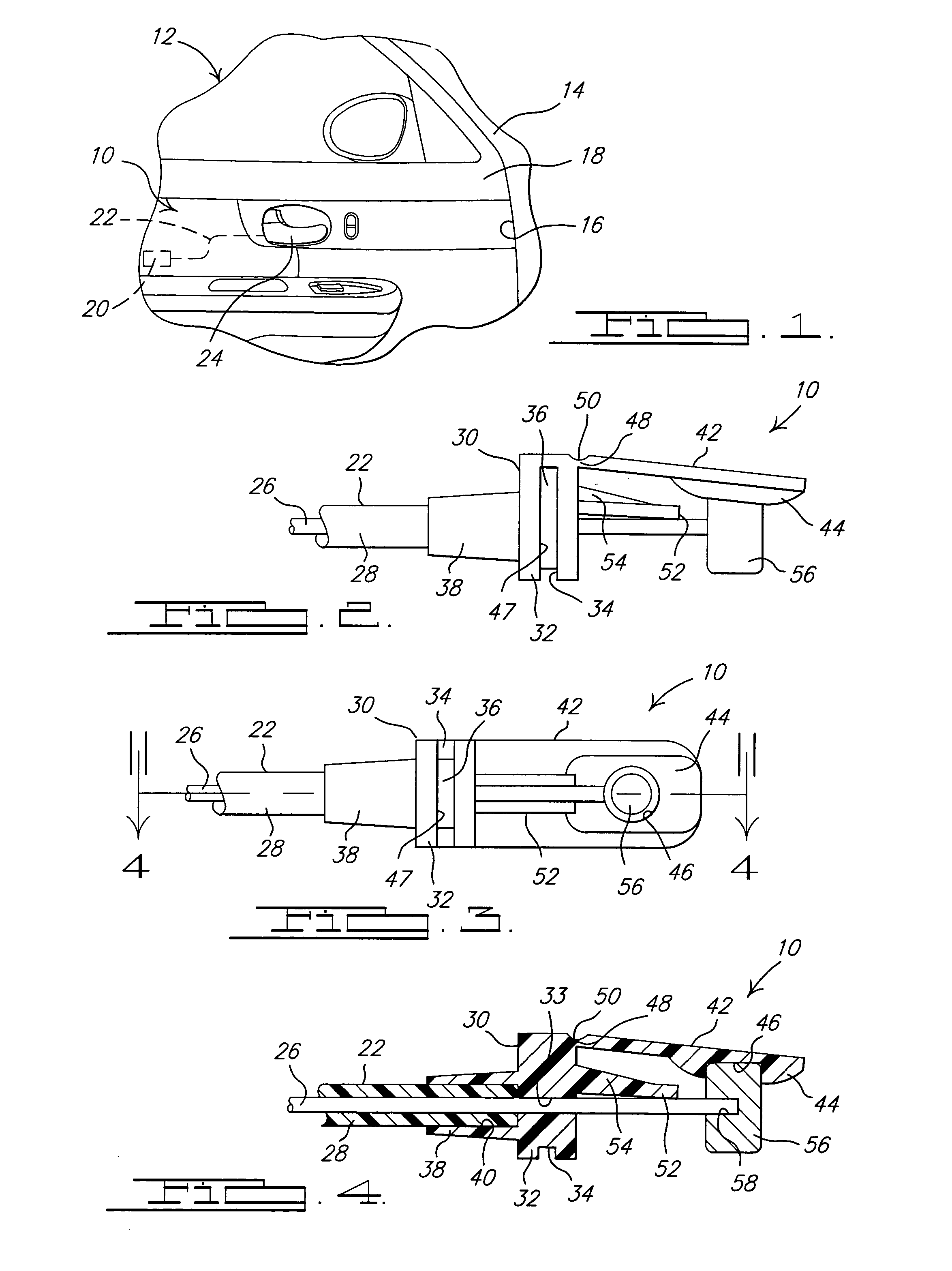 Cable end fitting retainer assembly