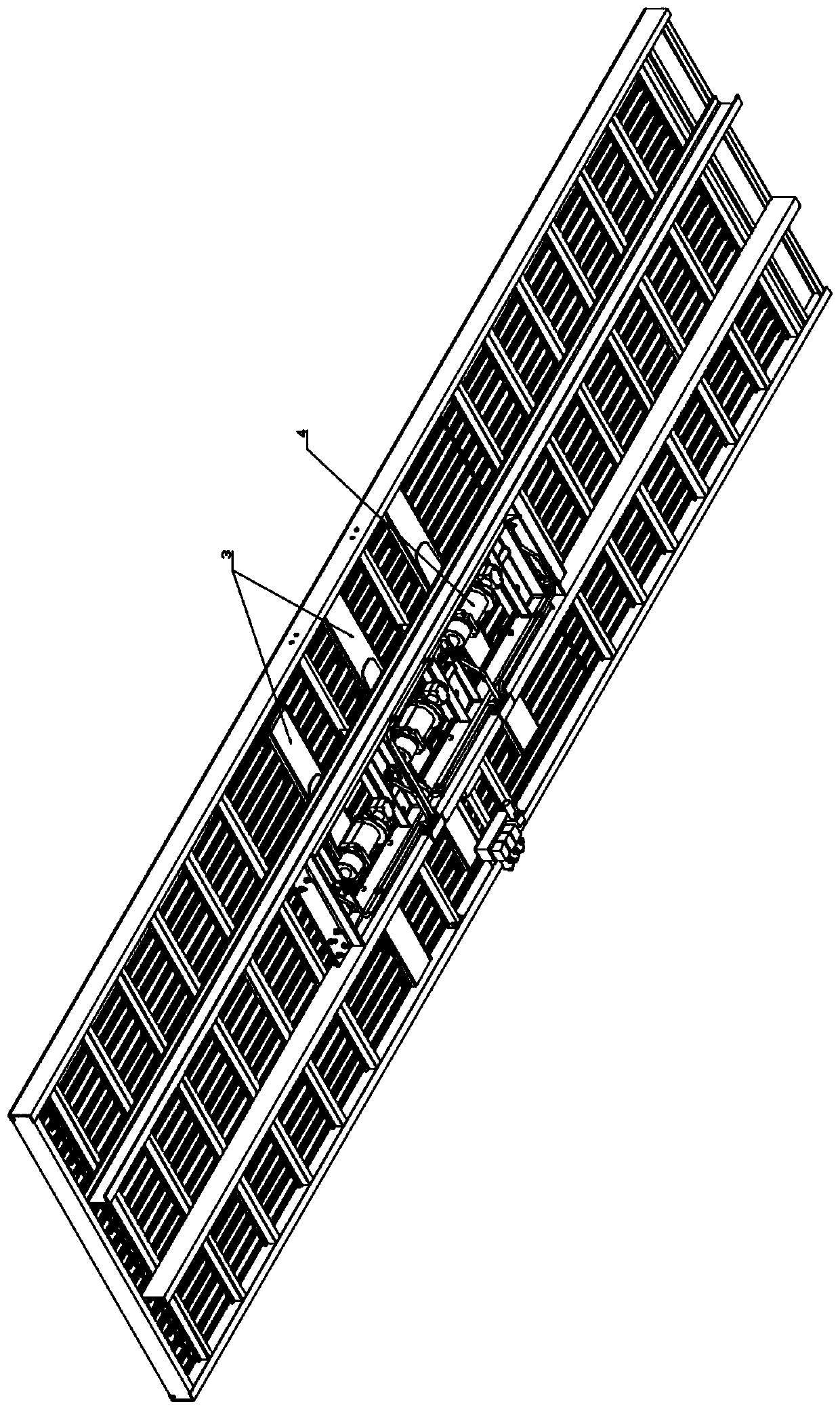 Staggered unloading device for cargo tanks and unloading method thereof