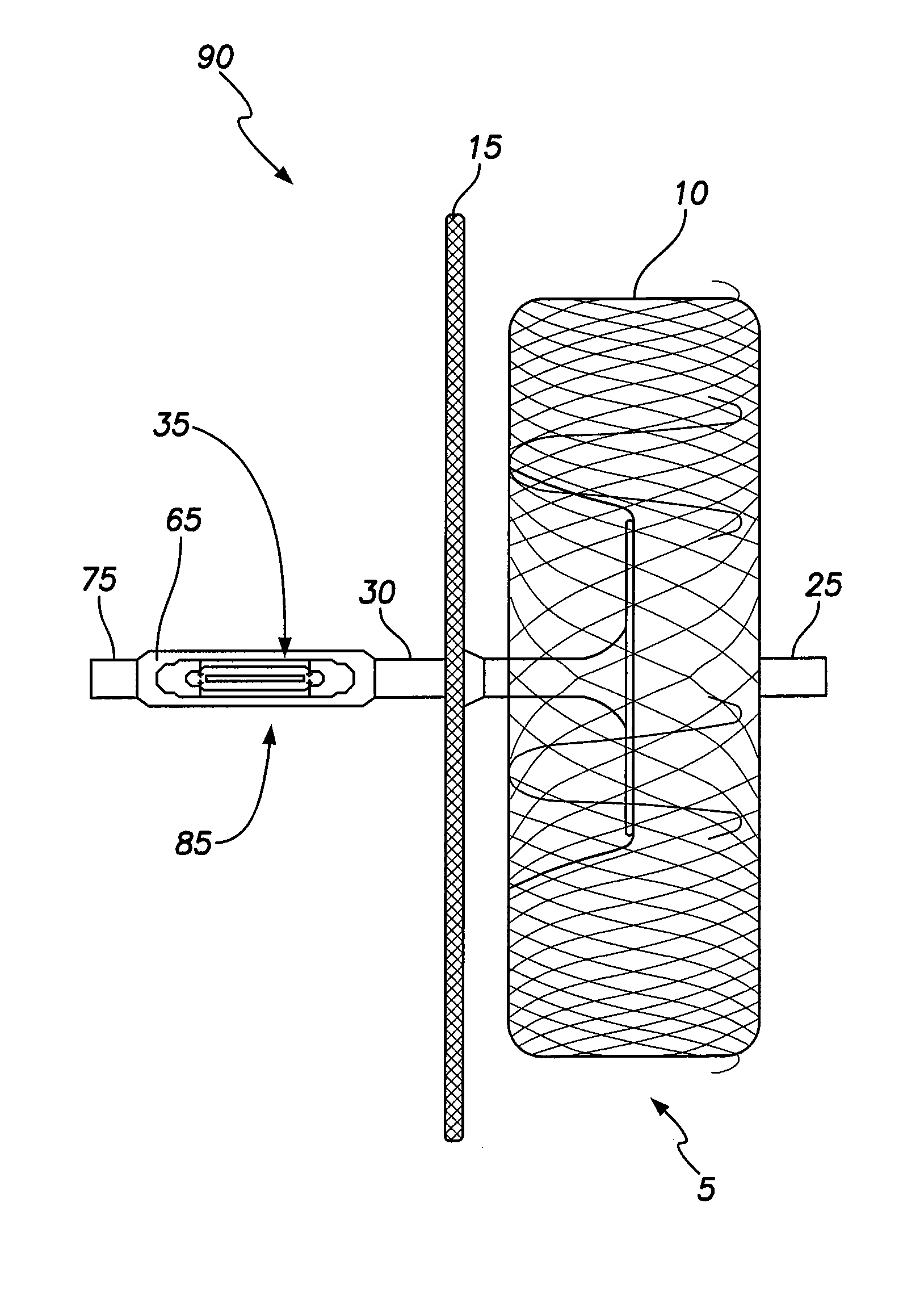 Pressure transducer equipped cardiac plug