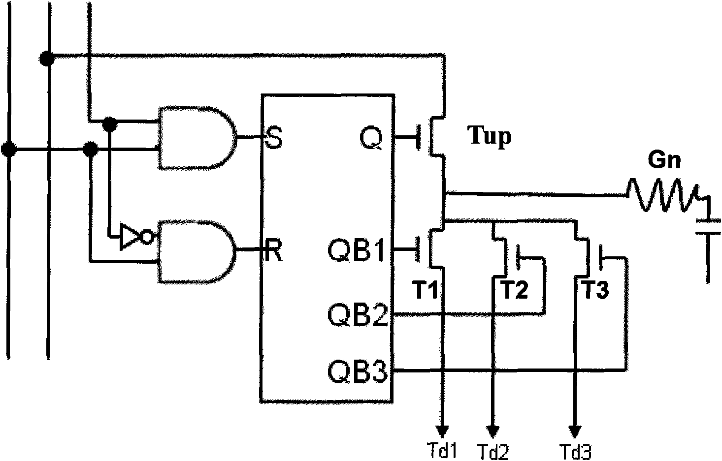 Gate line driving device of liquid crystal display