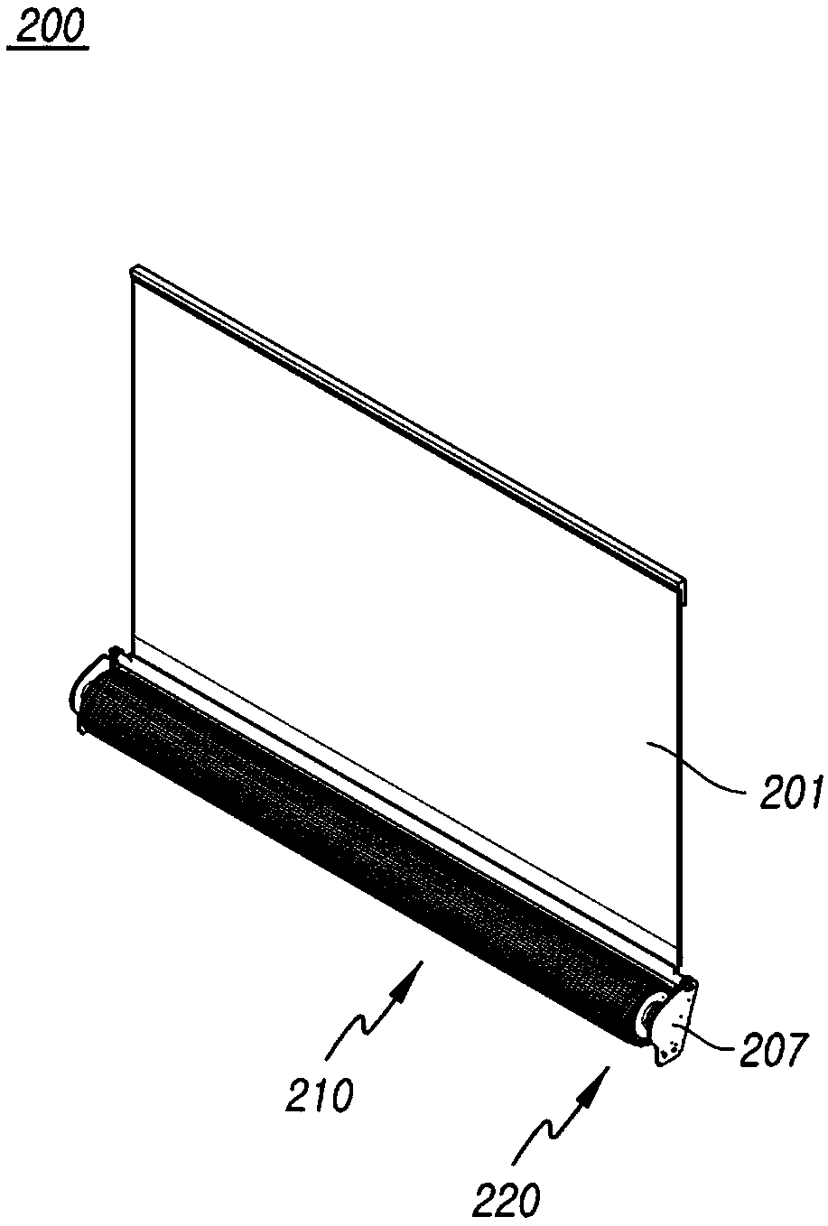 Rollable display device