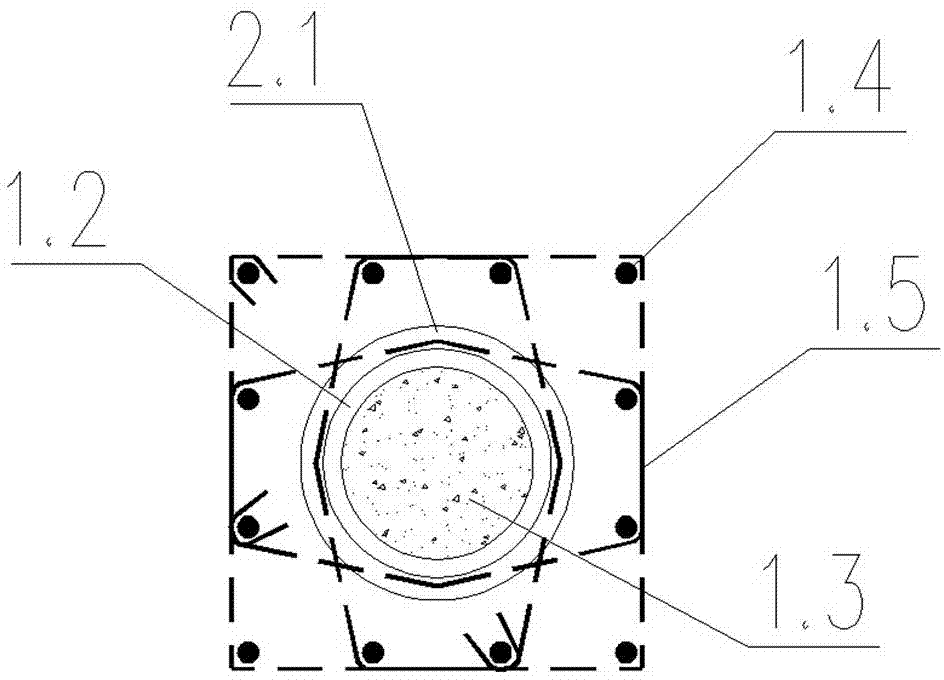 Prefabricated frame bracket-free long column and construction method thereof