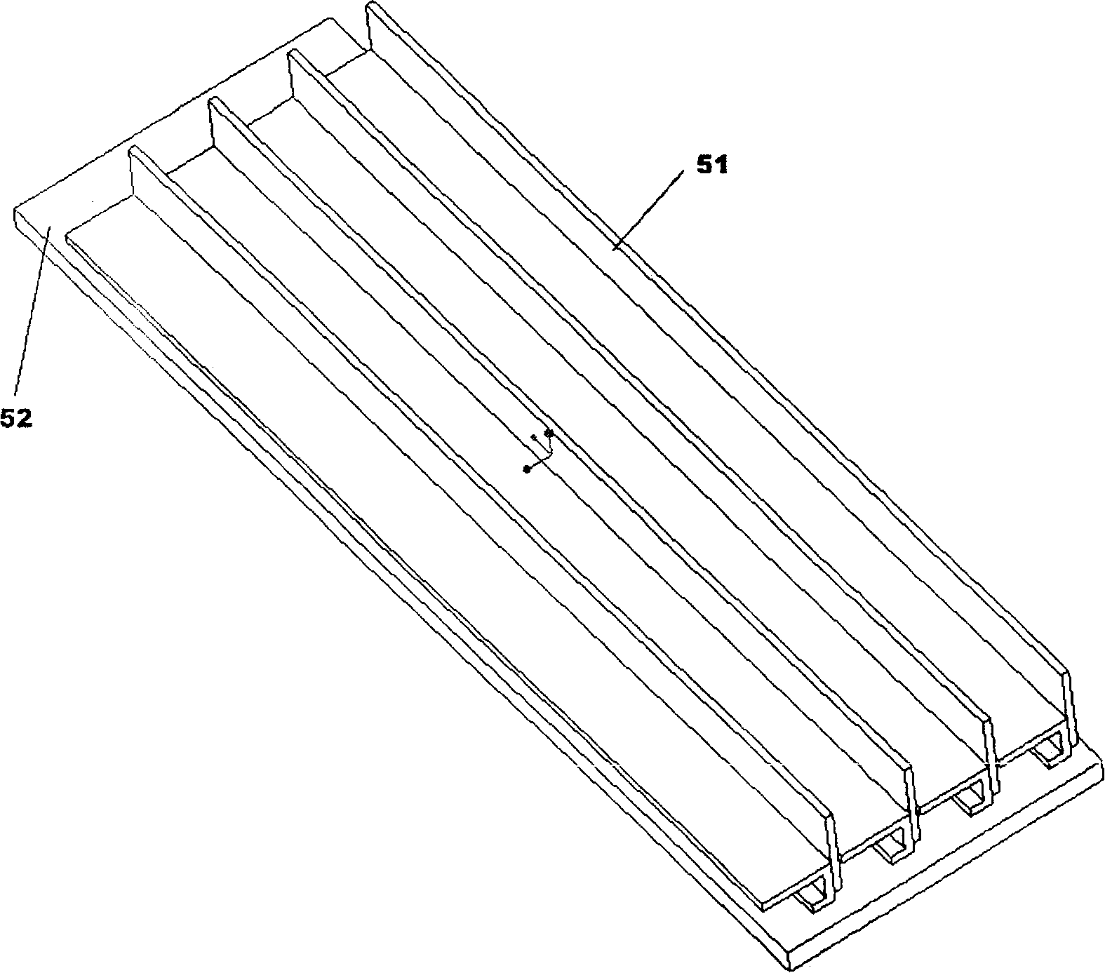 Linear type intelligent antenna array utilized in mobile communication