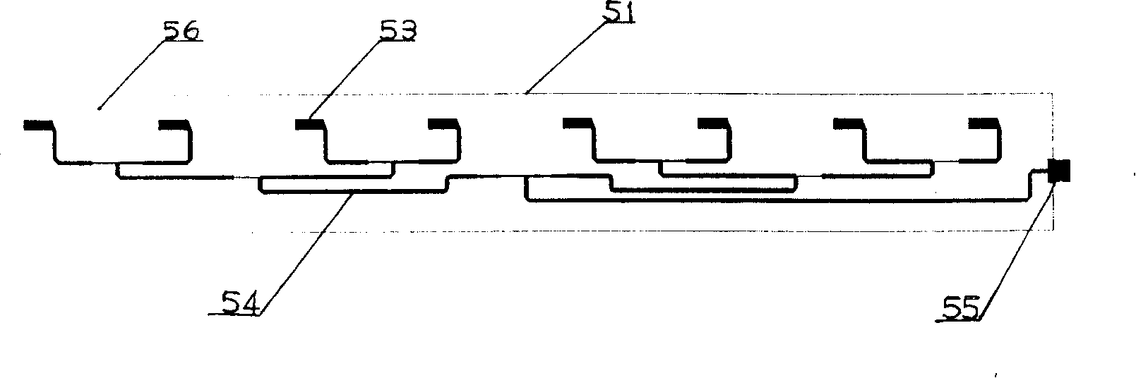 Linear type intelligent antenna array utilized in mobile communication