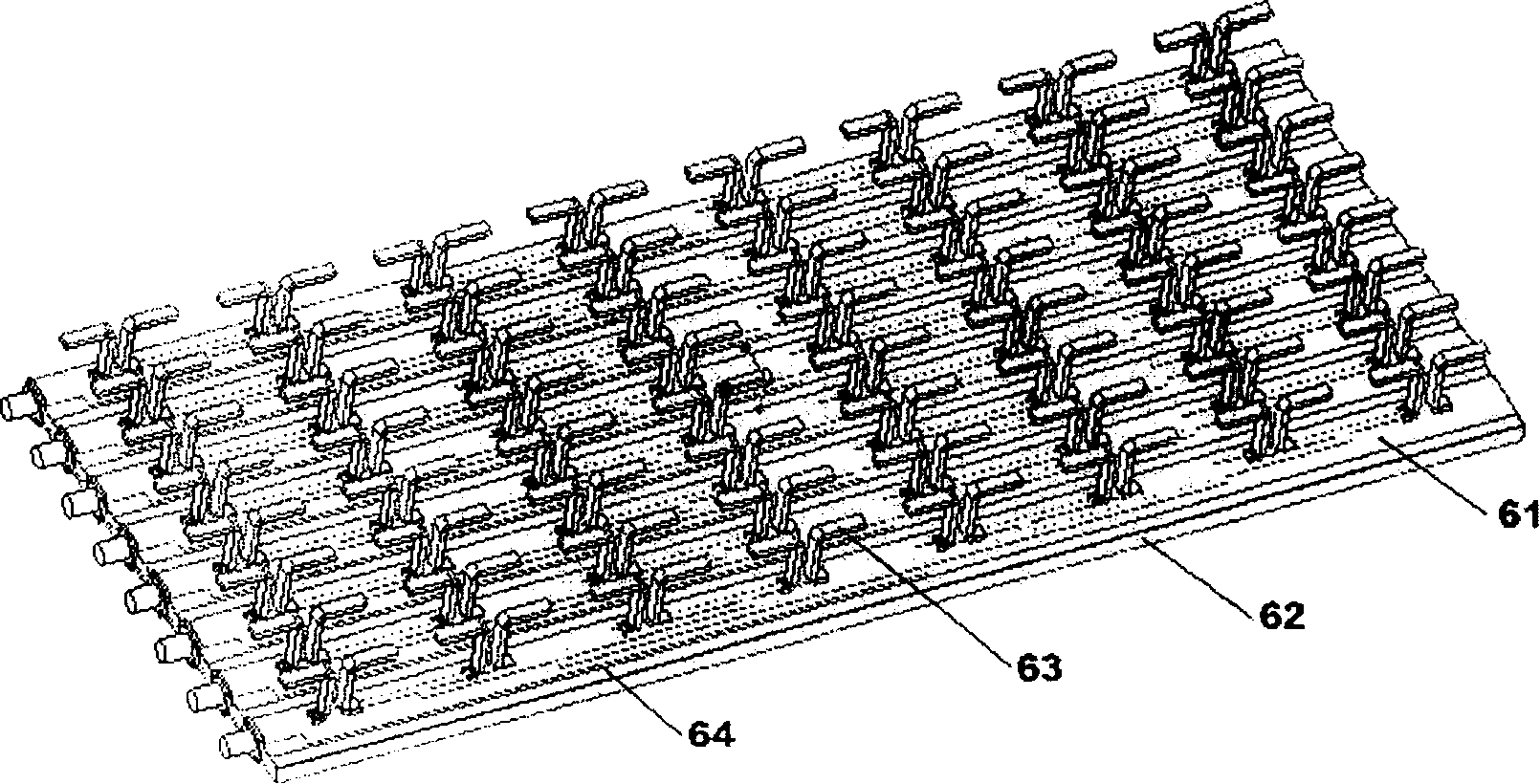 Linear type intelligent antenna array utilized in mobile communication