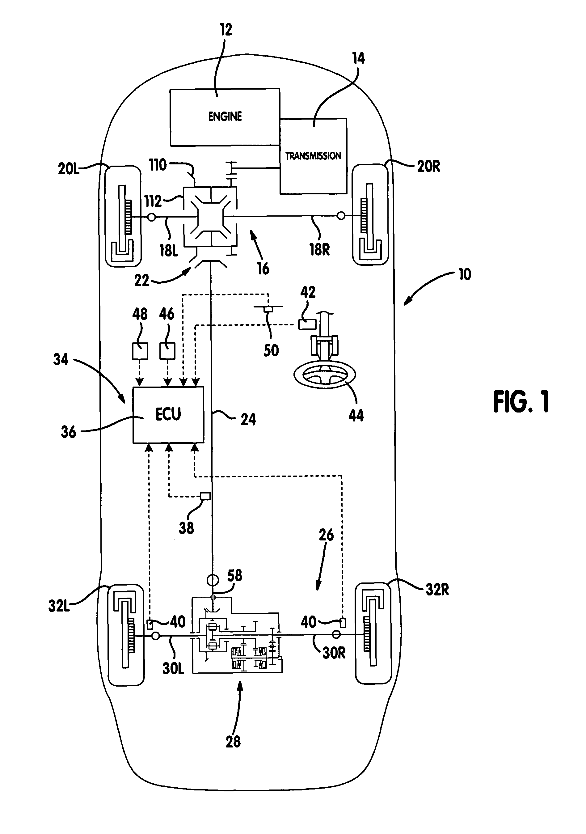 Differential assembly with torque vectoring drive mechanism