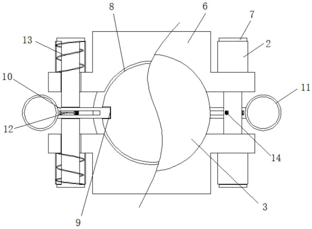 Connection device and connection method of T-shaped steel keel of inclined curtain wall