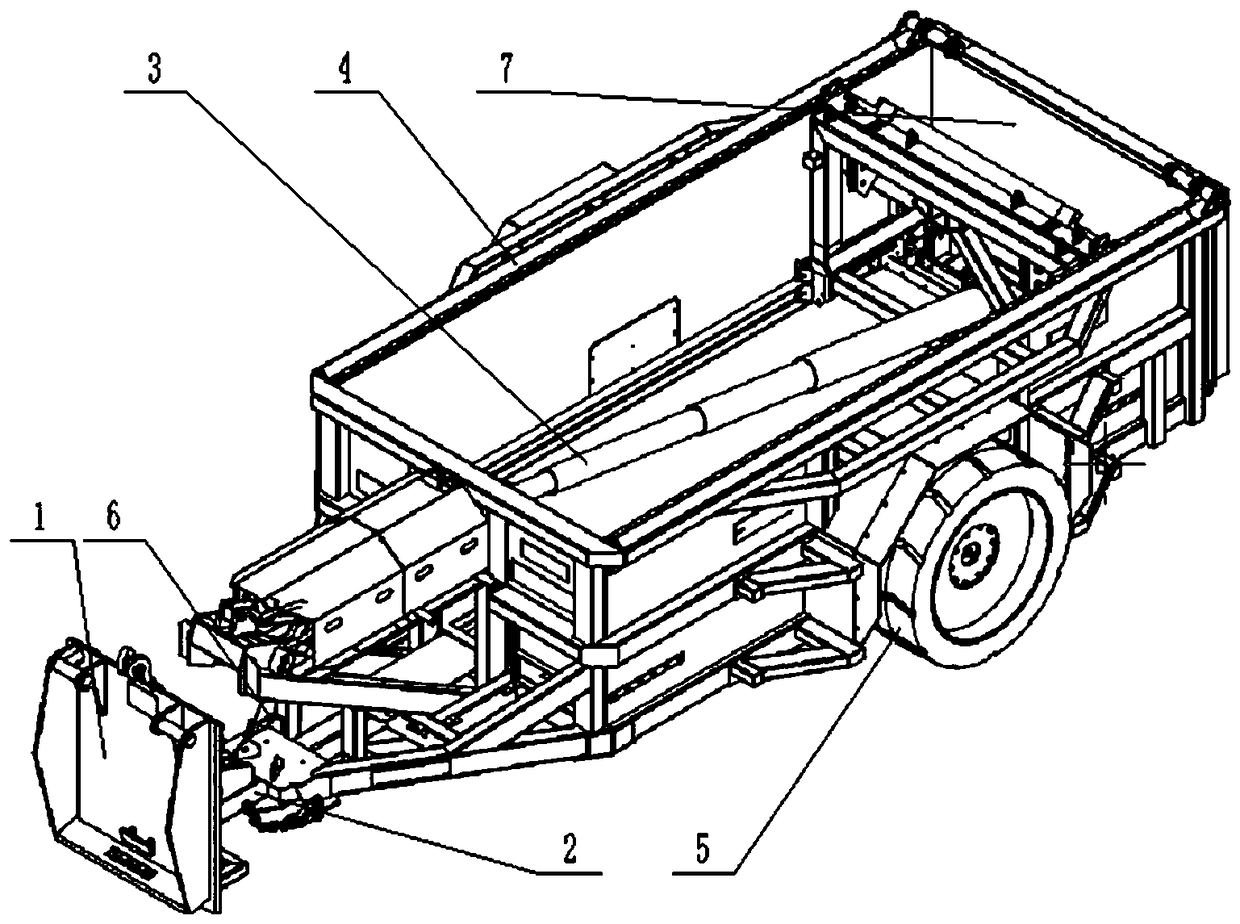 A thin coal seam quick change dump trailer