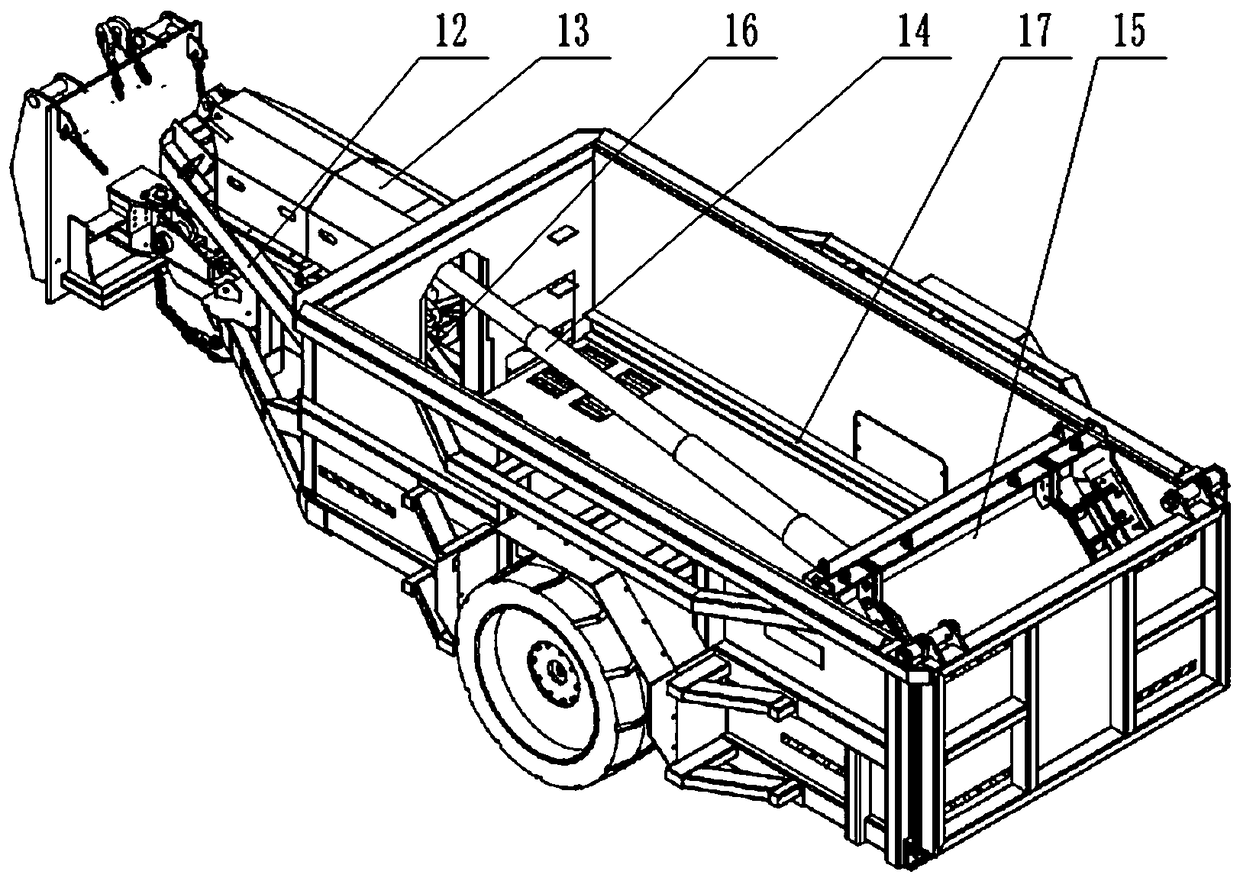 A thin coal seam quick change dump trailer